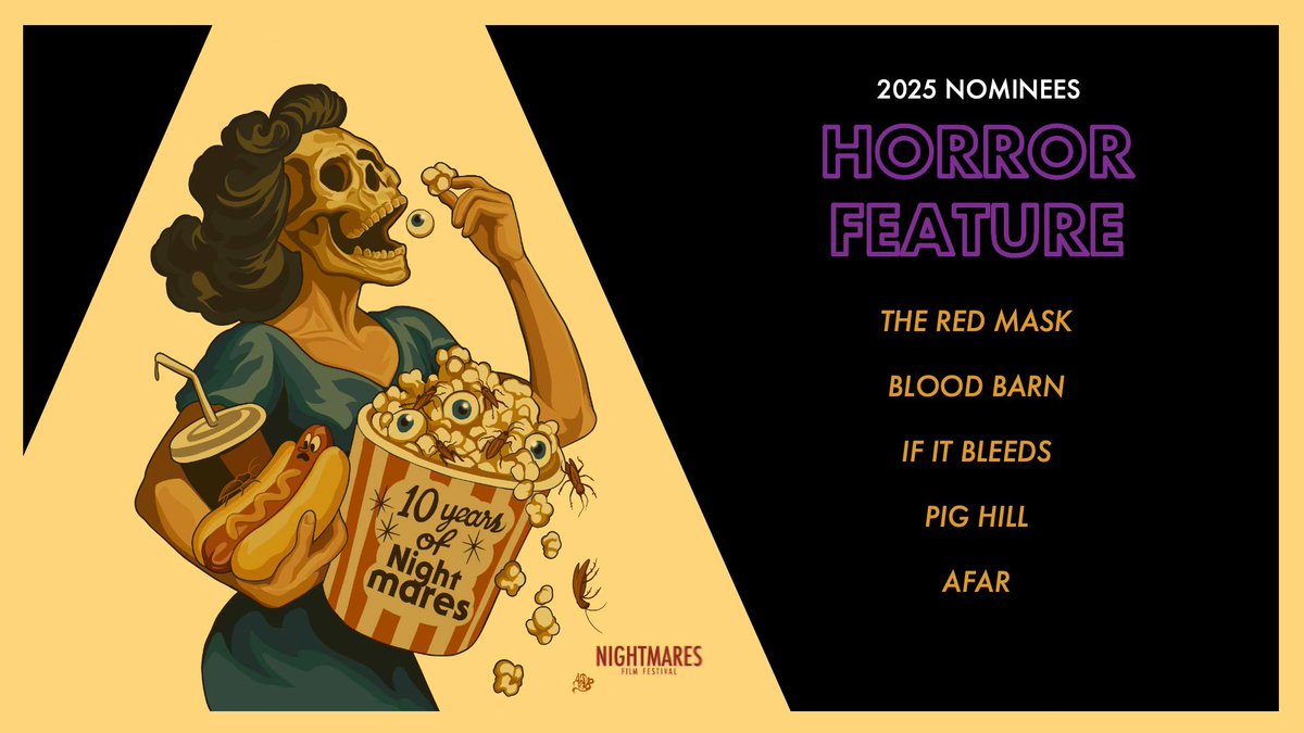 Such an immense honor to be nominated at <a href="/NightmaresFest/">Nightmares Film Festival</a>  for AFAR. Beyond grateful that something as out there as AFAR was even applicable to be recognized. Can't wait for everyone to finally be able to give it at play next weekend in Ohio!