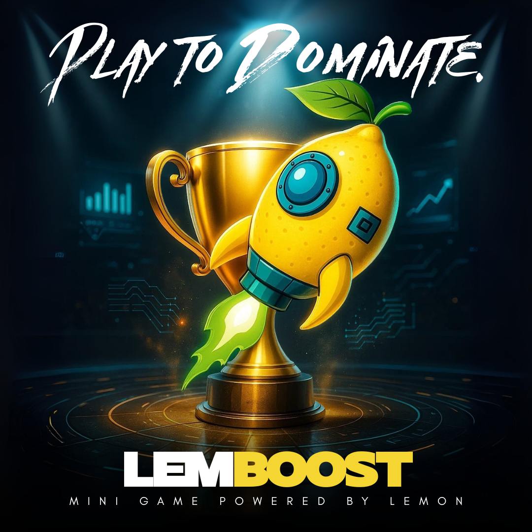 🍋 LEMBOOST MINIGAME: TAP TO STACK. PLAY TO DOMINATE.

You don’t tap for fun. 
You tap to win.

🟡 Daily streaks = daily rewards.
🟡 Every quiz. Every streak. Every spin.
🟡 More plays. More $LBST. More power.
🟡 No apps. No limits. Just pure grind.
🟡 MiniApp inside Telegram.