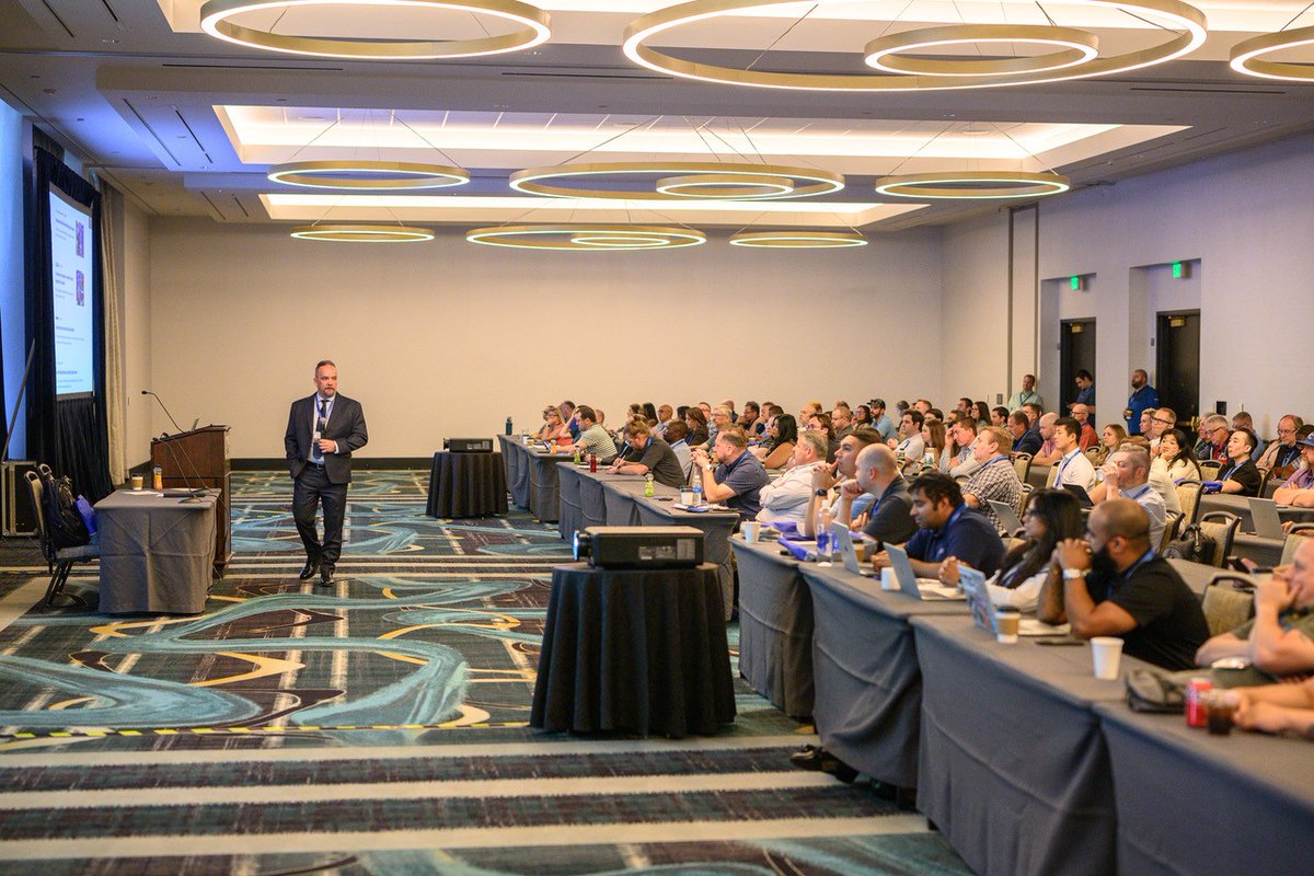 NERC_Official's tweet image. #GridSecCon2025 kicked off with training sessions ranging from making security initiatives matter in business decision-making to utility threat assessment and closed with a networking event and Exhibit Hall grand opening. We look forward to more interactive discussion tomorrow.