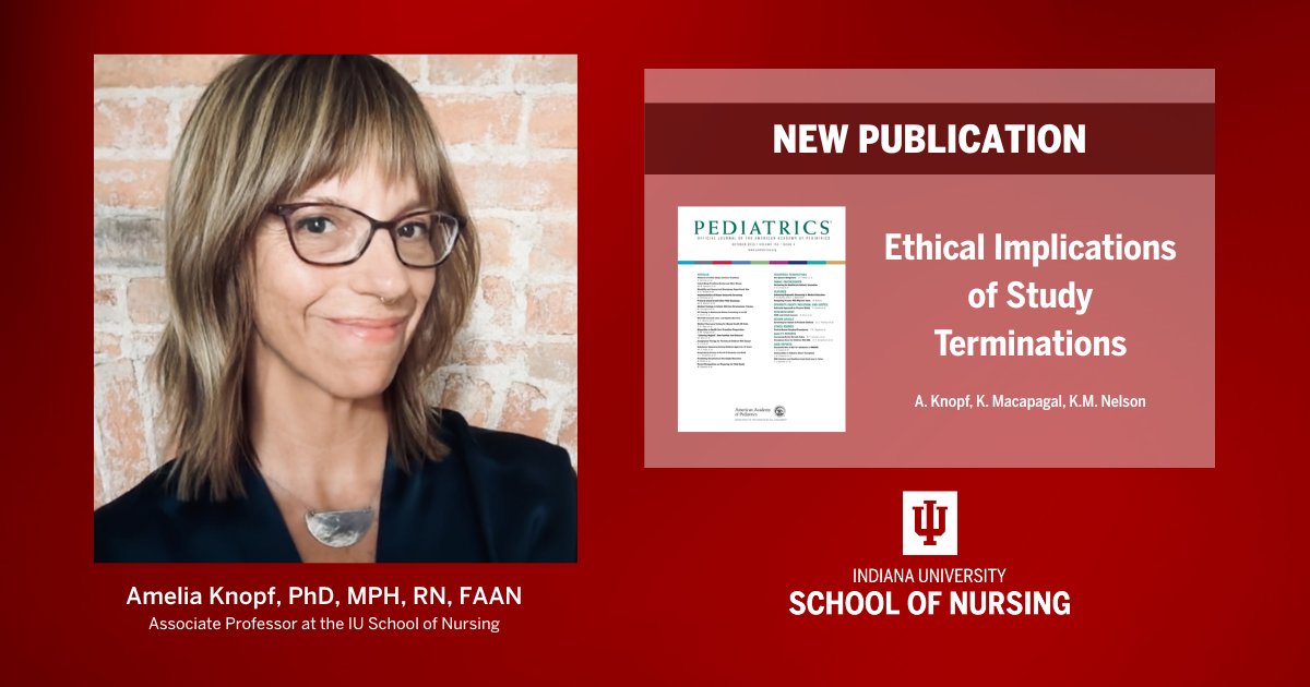 Ending a clinical trial can mean more than lost results; it can mean lost trust. Dr. Amelia Knopf and co-authors examine abrupt research study endings and urge clearer guidelines to ensure ethical conclusions in a new commentary published in <a href="/AmerAcadPeds/">American Academy of Pediatrics</a>. ow.ly/ys8550X829I