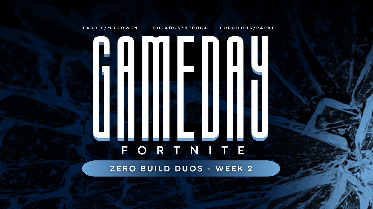 ECAC Fortnite Zero Build Duos
🕔: 5:00 p.m.
🎥: twitch.tv/bushnellesports