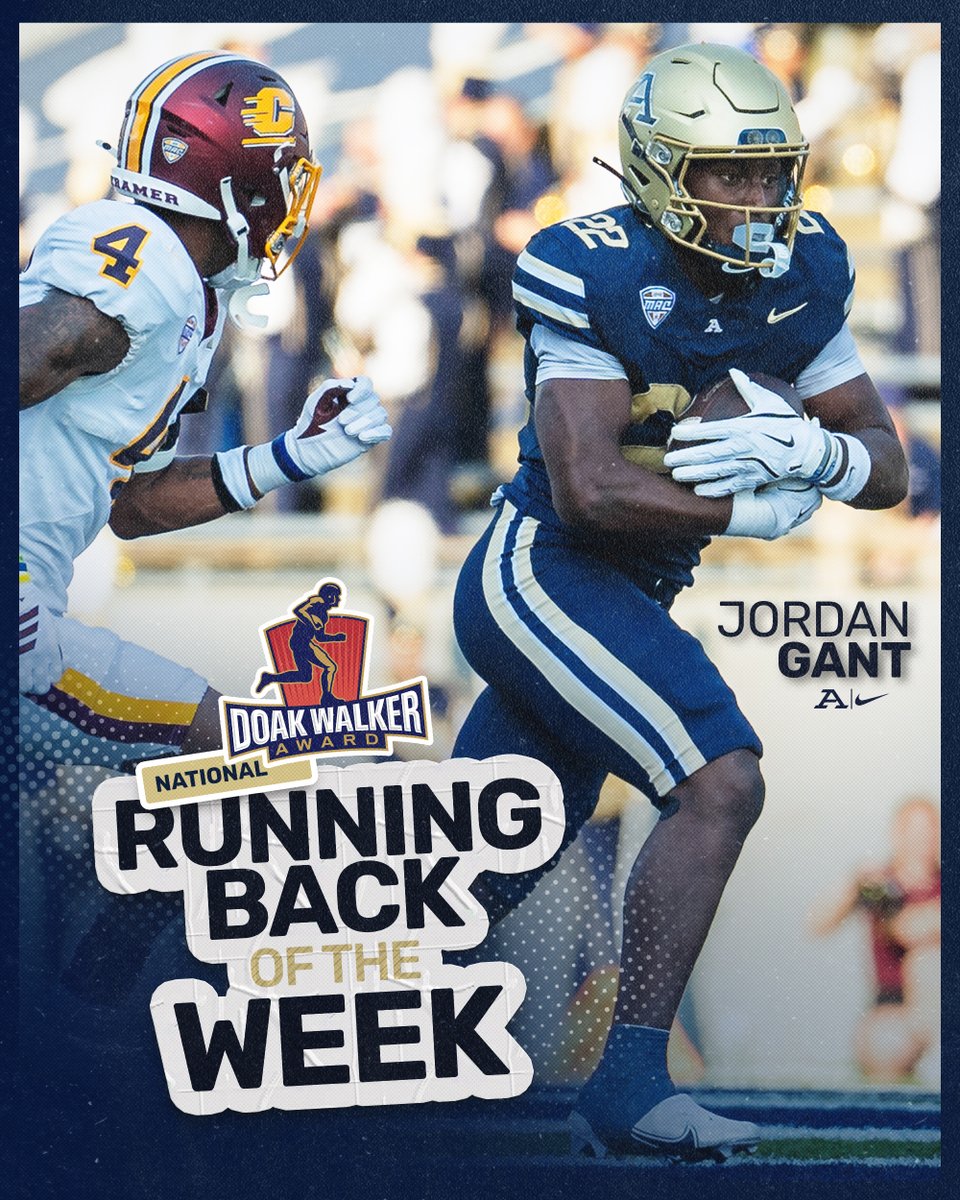 Jordan Gant Named Doak Walker National FBS Running Back of the Week 🔥 

🔗 tinyurl.com/2yem7mwl

#2TB
#OnOurOwn
#CircleTheWagons