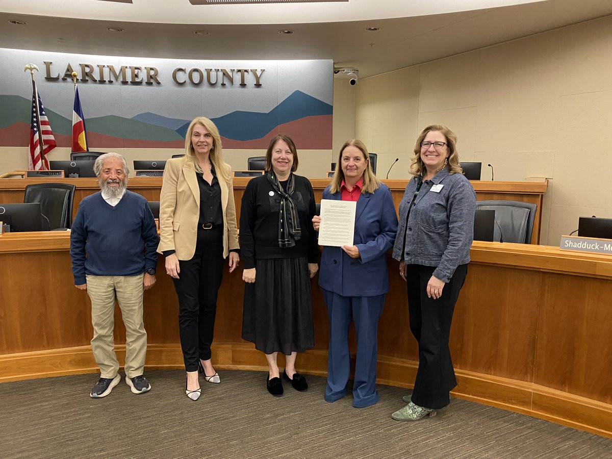 The Board of Larimer County Commissioners today proclaimed the second Monday in Oct. as Indigenous Peoples’ Day in Larimer County. 
Larimer County encourages organizations, and public institutions to recognize/cultivate strong relationships celebrate Native &amp; Indigenous Peoples