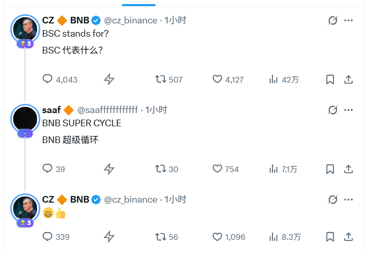 maomao8889's tweet image. 看了一晚上选了这个标 $BSC (Binance Super Cycle) 老外也能看得懂 靠谱
CA:
0x6331bf8d601f0d7f0d2101772af5137c418c4444