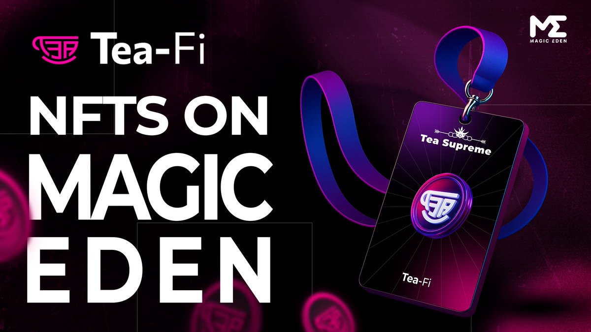 Back in the day, tea was more than a drink — it was a ritual, a community, a vibe. 

Now we’re bringing that spirit on-chain. Tea Supreme isn’t just another NFT, it’s your key to Tea-Fi’s flywheel: the TeaPOT, $TEA rewards, and more.

Only 2,500 keys. Minting soon. 

#TeaFi #DeFi