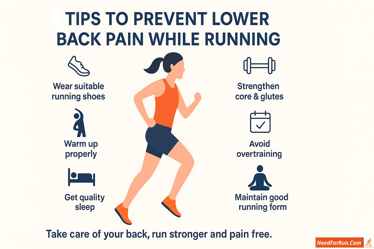 Need4Run's tweet photo. 🏃‍♀️ Lower back pain doesn’t have to stop your run! 

Most runners can prevent it with smart habits like strengthening the core, keeping good form, and avoiding overtraining.

Small changes make a big difference in how your back feels after a run.

💡 Check out these quick tips to keep your runs pain free 👇

https://t.co/vS3dLZkrC5

#RunningTips #BackPainRelief #RunnersLife