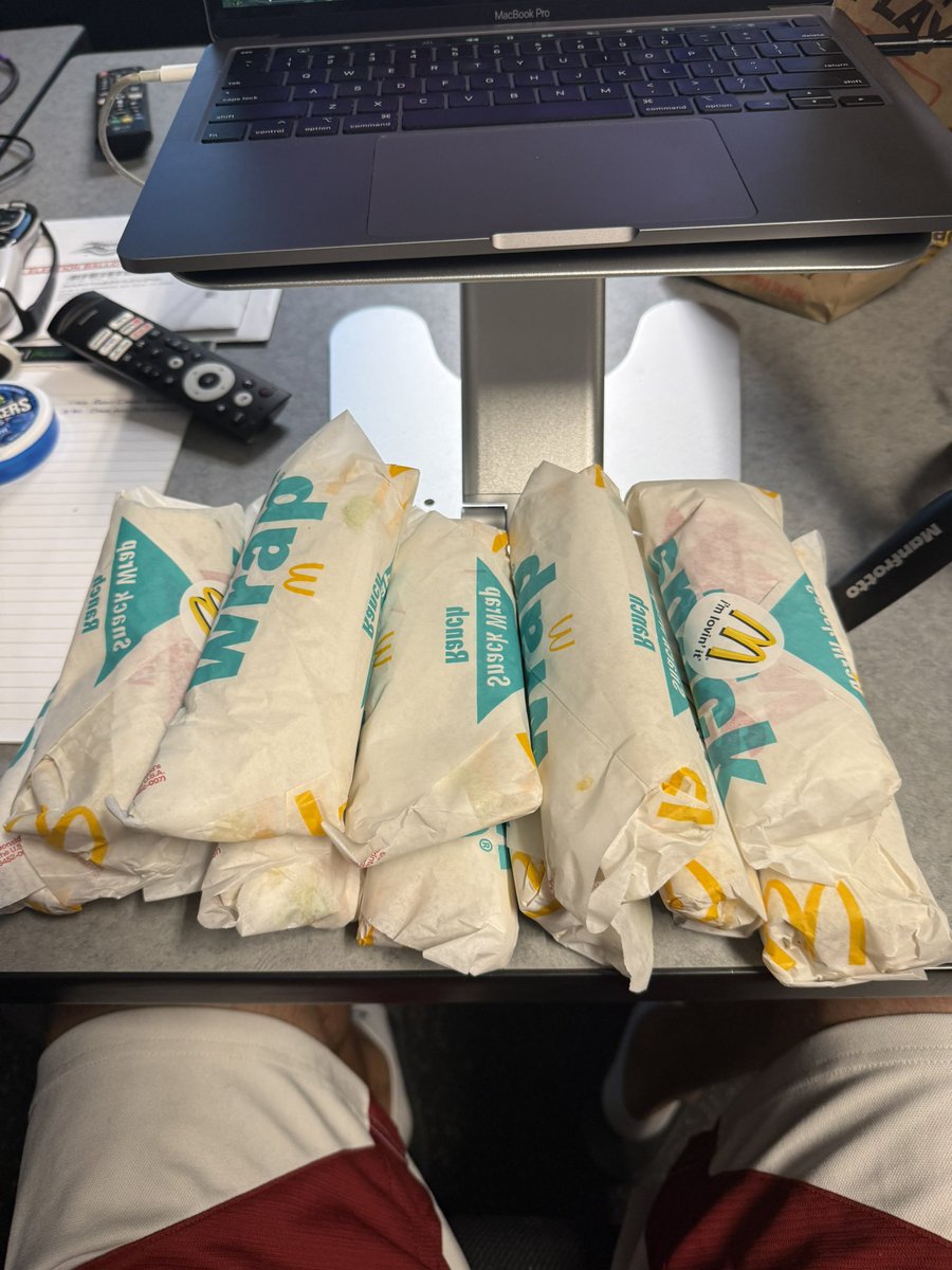 Watch me eat 12 snack wraps because the Padres can’t hit.