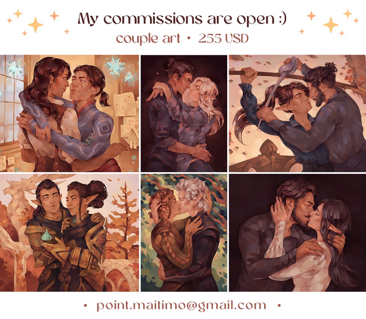 Hey-hey! Finally I have some slots open for couple commissions!!! Please email me at point.maitimo@gmail.com if you are interested :)