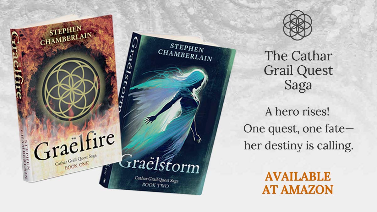 After the quest comes rebellion. Welcome to a fantasy adventure full of intrigue, tyranny, and the lust for power.

Graëlfire and Graëlstorm are Books One and Two of the Cathar Grail Quest Saga. 

stephenchamberlain.net/books