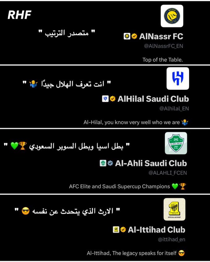 الاتحاد يتصدر الترند بعبارة 

"الارث يتحدث عن نفسه"🟡⚫️