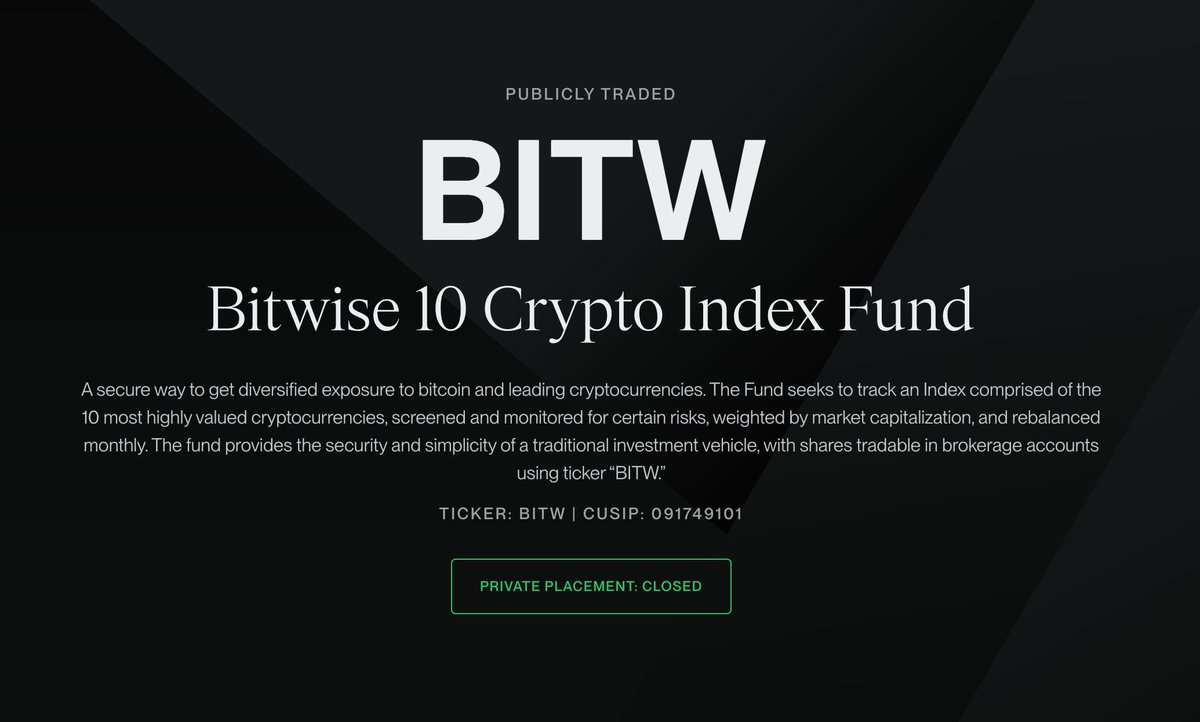 ChainLinkGod's tweet image. Crypto index funds will be as large, if not larger, than crypto ETFs like @BlackRock’s $IBIT

Here’s my thinking 

The introduction of crypto indices is a clear signal of crypto’s growing maturity and acceptance as an asset class 

@SPGlobal, @BitwiseInvest, @coinbase, and more…