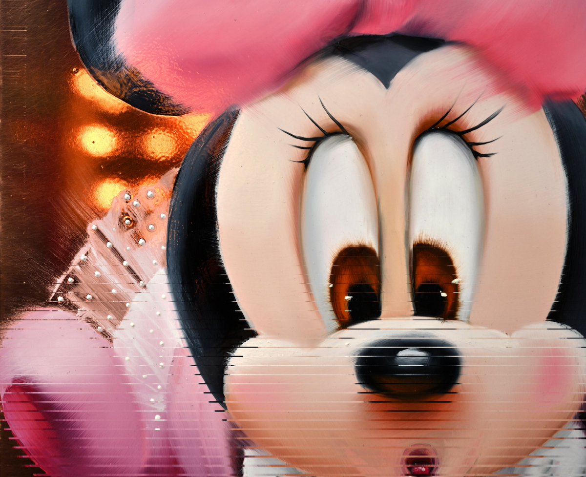 dkolosova_art's tweet photo. "Minnie"
oil on metal canvas, size 38x100cm

#artandwealth #uniquegift #luxuryart #collectibleartwork #investmentart #goldenvibes #fineartforcollectors #moneysymbolism #contemporaryart #modernart #visionaryart #magicalrealism #symbolicart #portraitpainting #figurativeart #modernmaster #dariakolosova
