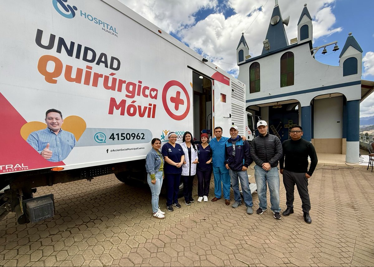 Seguimos recorriendo las parroquias rurales de #Cuenca 🤝.

En #Nulti realizamos cirugías menores gratuitas con nuestra unidad quirúrgica móvil 🚑, porque la salud es primero.

Si desea ser beneficiario de este servicio puede llamar al 4150962.

<a href="/czamoramatute/">Cristian Zamora M</a> 
<a href="/MunicipioCuenca/">Municipio Cuenca</a>