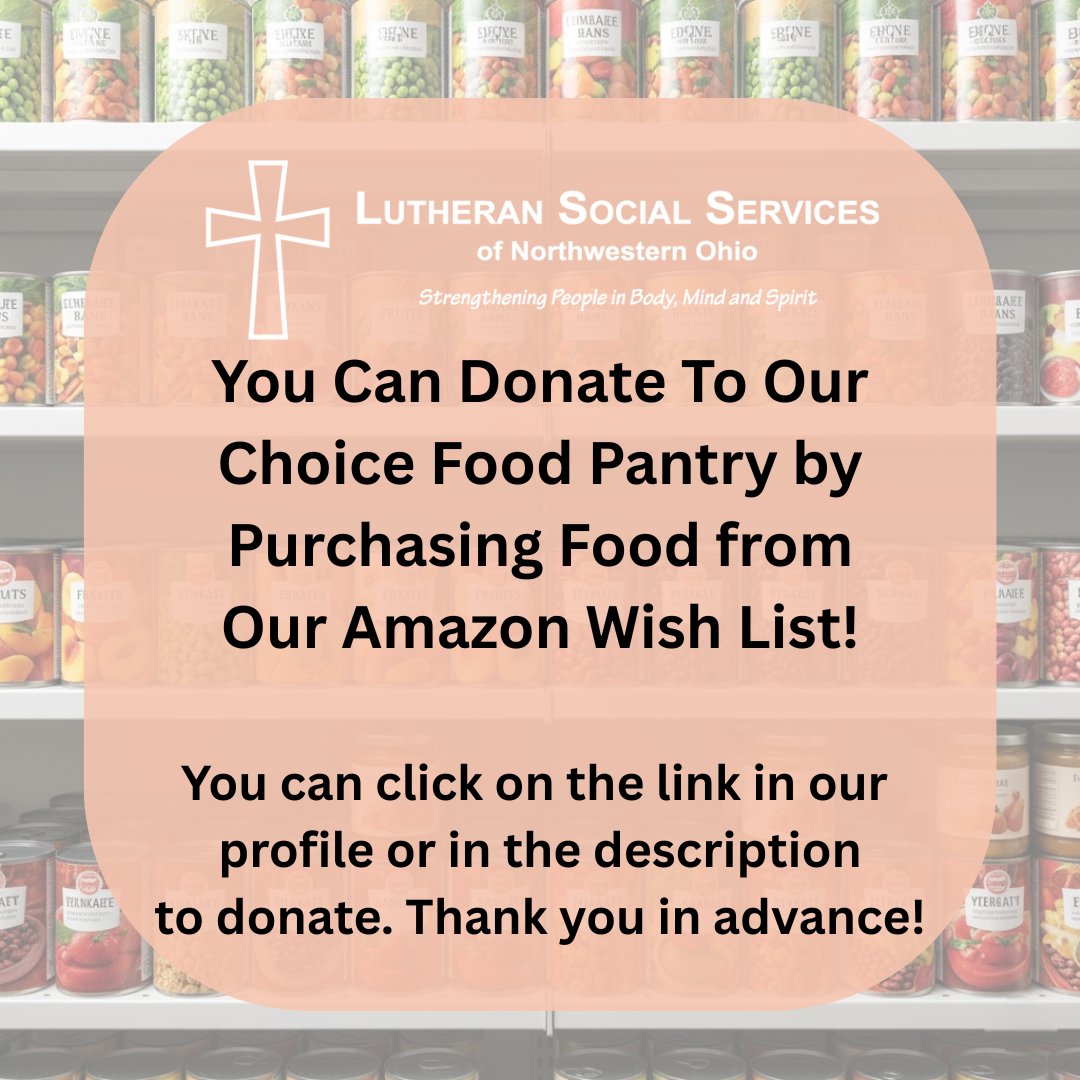 At LSSNWO, we can use your help in providing some relief in this ongoing food crisis. You can donate by purchasing items from our Amazon Wishlist &amp; mail to:  
Social Services of NWO
2149 Collingwood Blvd
Toledo, OH 43620

amazon.com/hz/wishlist/ls…