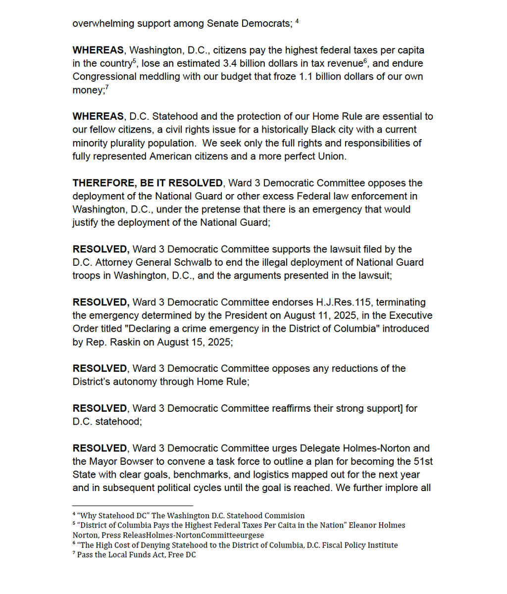 Ward 3 Democrats tweet media