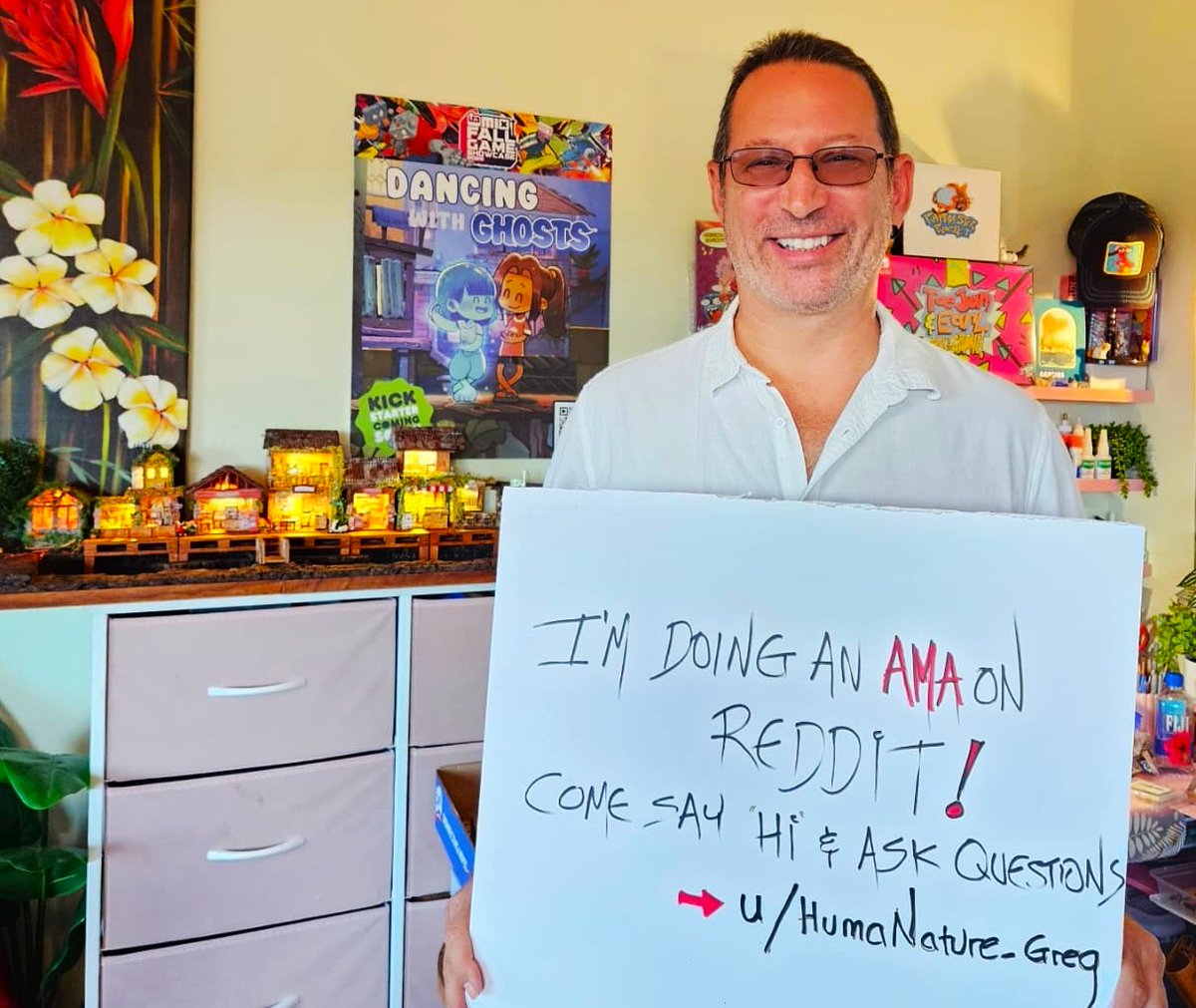 I'm currently answering questions on reddit to promote my Dancing with Ghosts Kickstarter which is LIVE today!