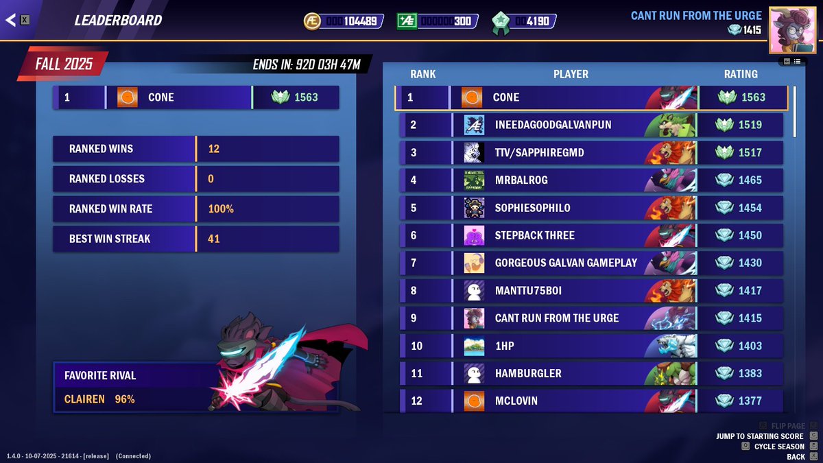 made top 10 solo galvan this ranking is super legit and awesome

this galvan champ is super fun :&gt;