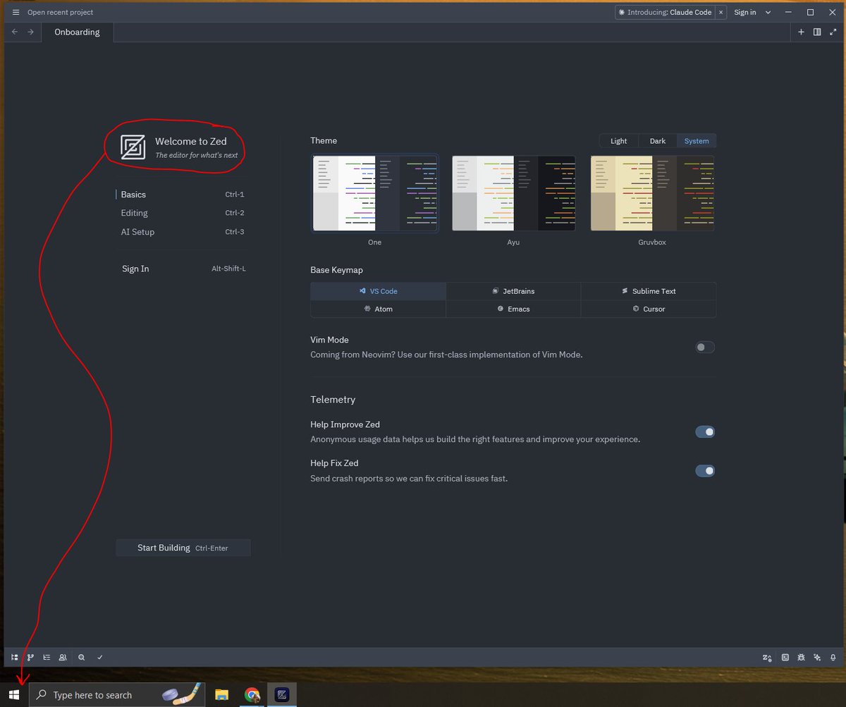 zed on windows👀🤫