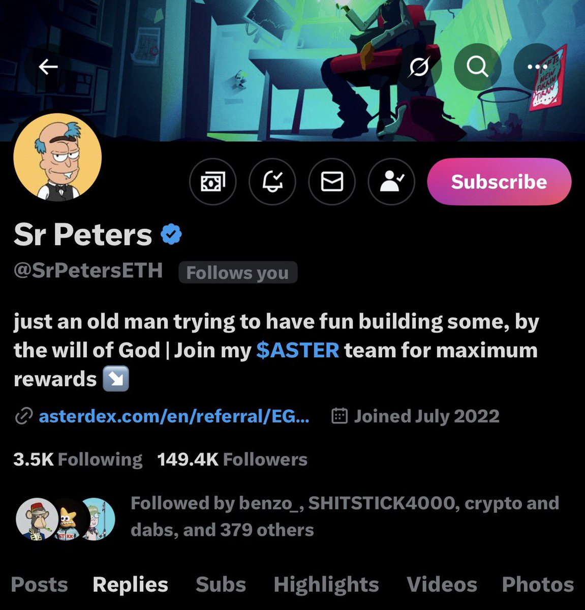 SamFaZed's tweet image. Always my Goat ❤️

Congrats on 150k followers, 200k soon 
Much love brother &amp;lt;3

0x1d9102044997BD6906d74187C29f416aef884FFf