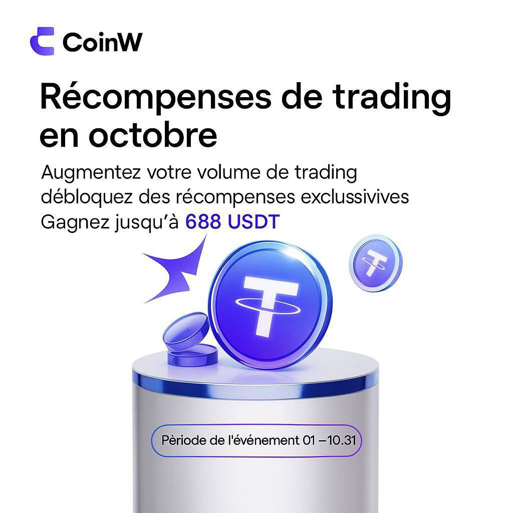 Coinw_Afrique's tweet photo. Transformez votre puissance de trading en vraies récompenses 💰

Participez au Programme de Récompenses de Trading CoinW et réclamez vos bonus d’octobre dès maintenant !

🔗 https://t.co/ABoM2bQ3Hm https://t.co/dmDJeViRXh