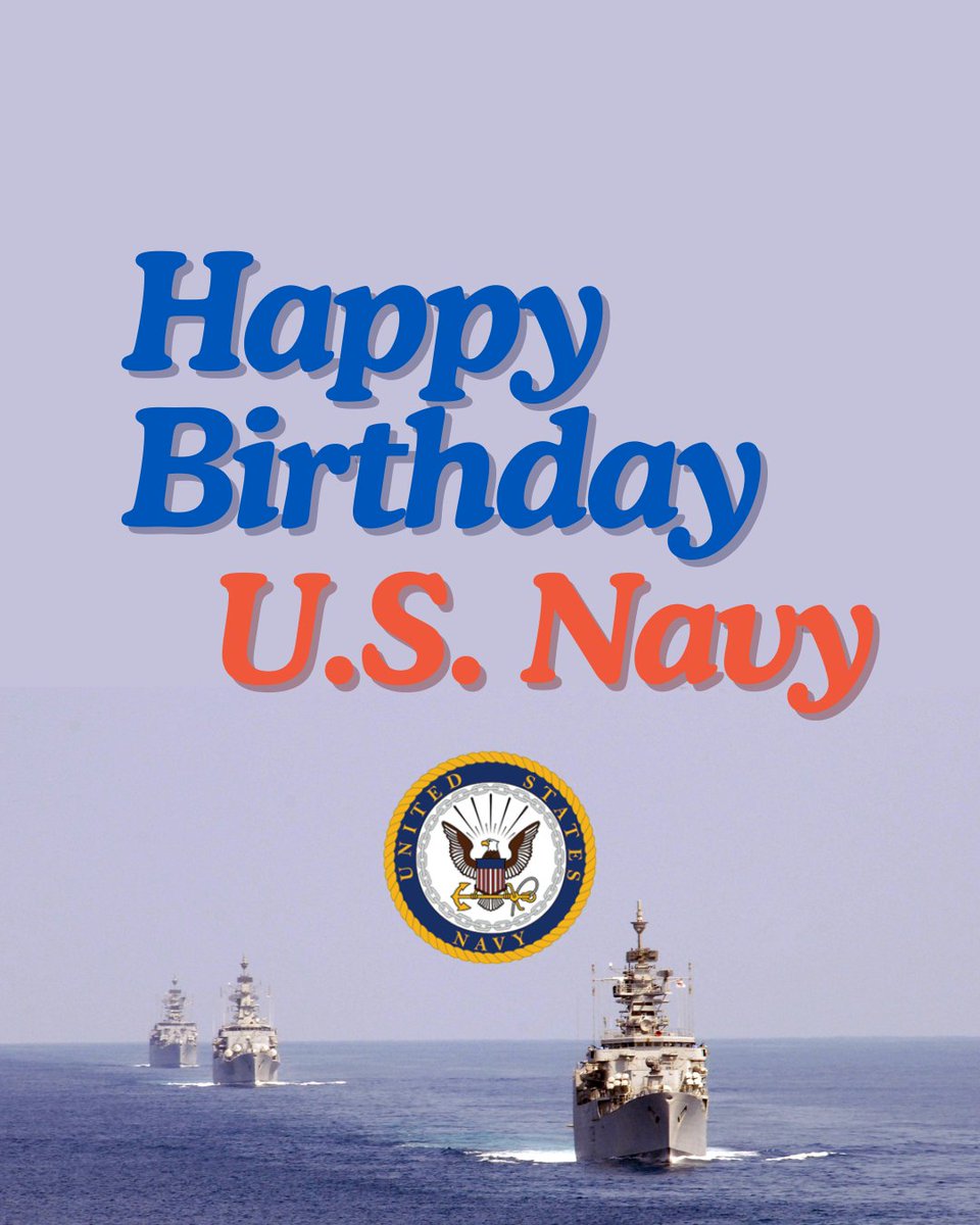 Happy birthday to the U.S. Navy! Thank you to the men and women who have served and continue to serve our country.