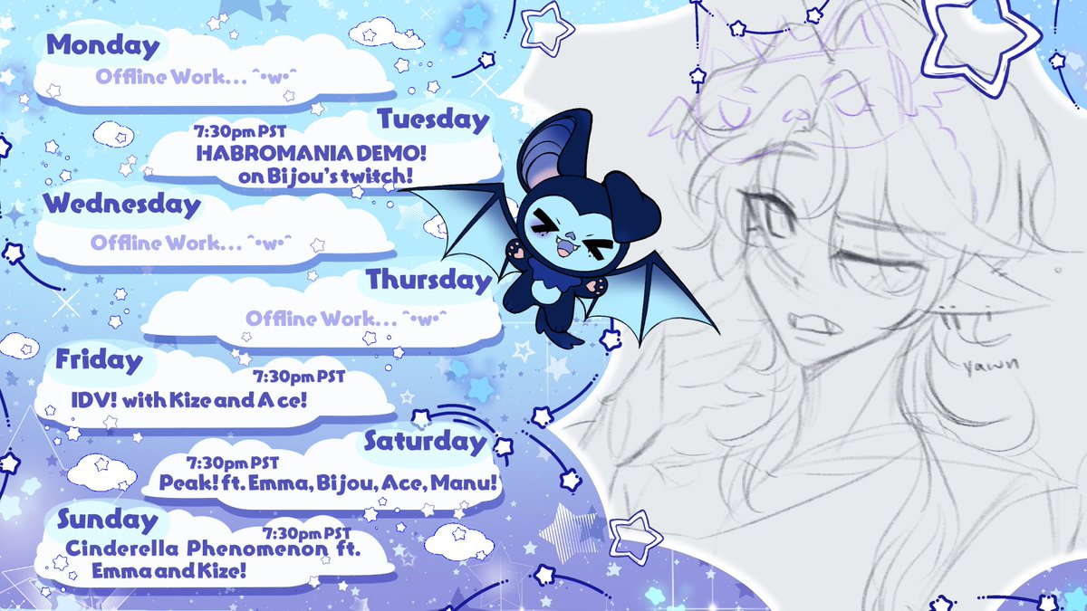 IvanBlueblood's tweet photo. Weekly Schedule!!!π¦πͺ
Oct 6- Oct 12
General: #IvanBlueblood
Live: #glamrocklive
Art: #Ivanbluebrush
Assets: #BluebloodAssets
Meme: #IvanBluepers
NSFW: #Ivantyew
Thumbnail: #ivanbluenail
Clips: #Ivancaught
Mascot: #Ivampie
fan sonas: #IvampieSona
miscellaneous: #Ivampile https://t.co/1lGu6aoEoa