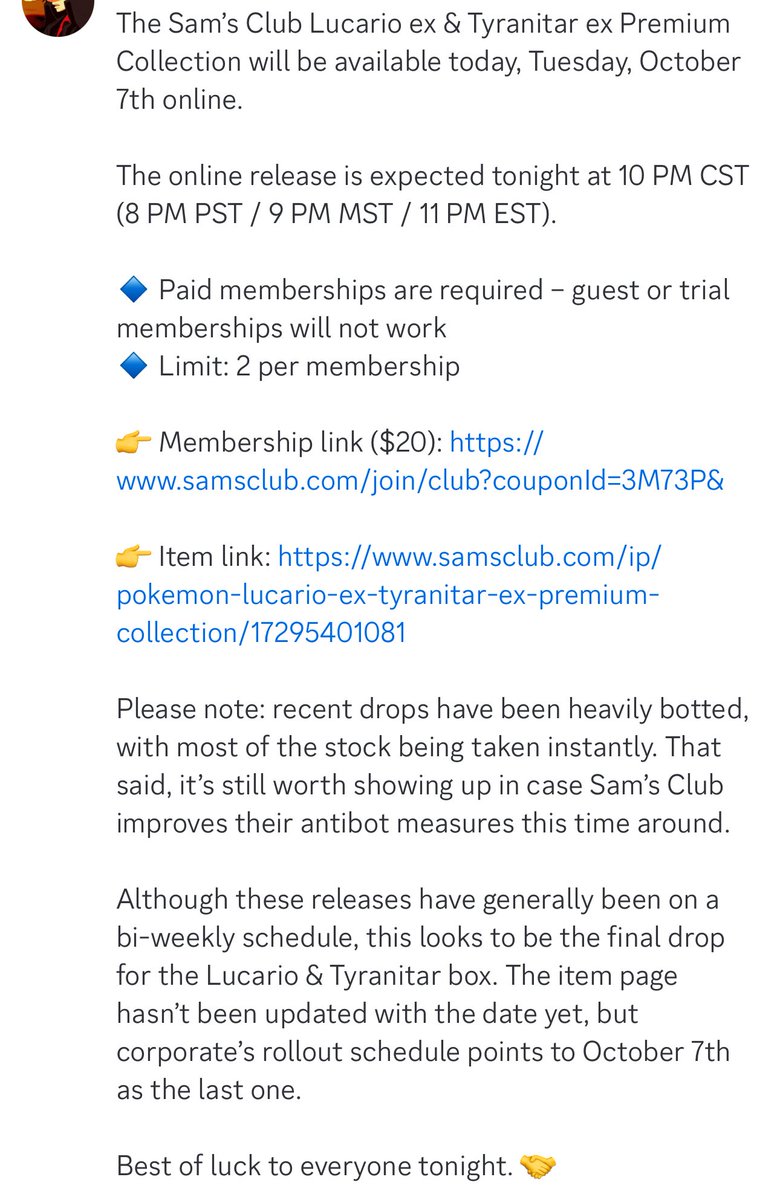 PokemonReup's tweet photo. Sams club dropped earlier this morning in person but may drop later today! #pokemon #pokemontcg https://t.co/pe2FG4bfvD