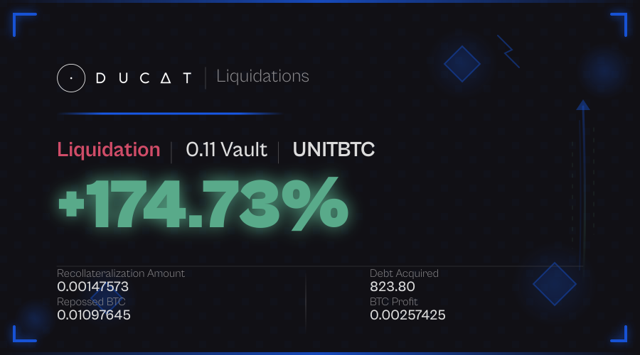 DucatLiq's tweet photo. INSANE! Someone LIQUIDATED 0.11 vaults → 314.32 profit https://t.co/Z80O0NXcRI
