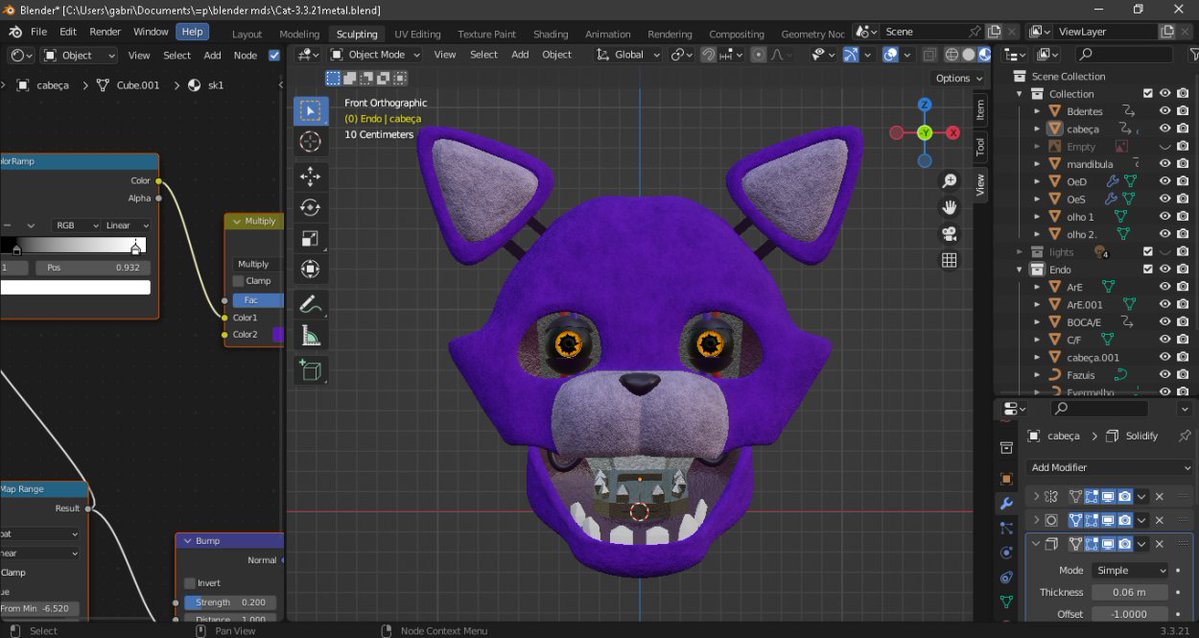 gabriel06lemos's tweet image. #Blender #3D #models #FNAF #modeling #fnafart