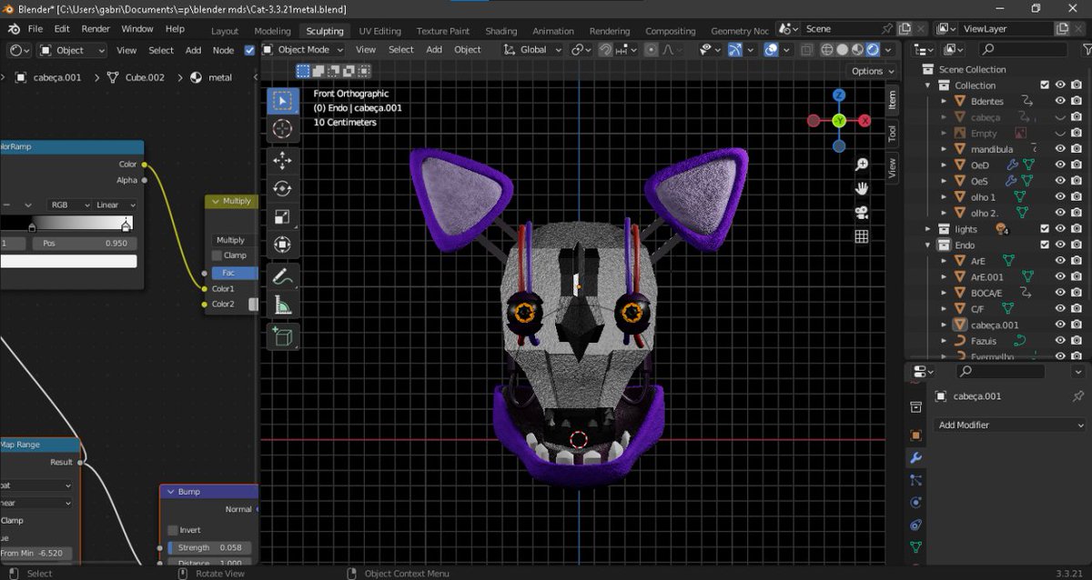 gabriel06lemos's tweet image. #Blender #3D #models #FNAF #modeling #fnafart