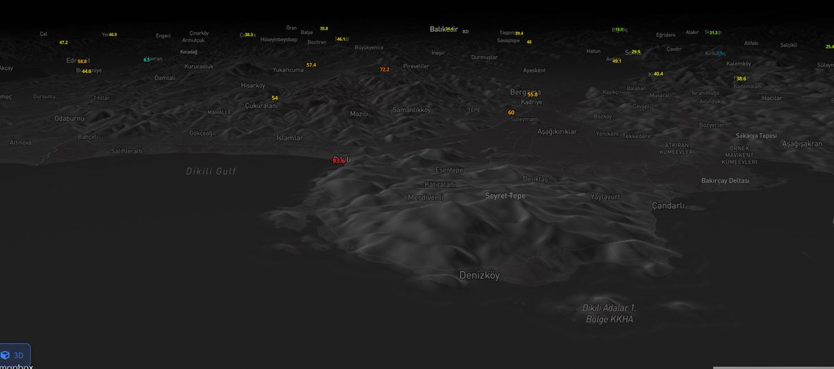 Bugün Türkiye'nin batısındaki yağışlar daha çok dağlık kesimlerde etkili oldu.

Kazdağı: 112.6mm
Dikili: 93.6mm
harita kaynağı: wstatmap.com
