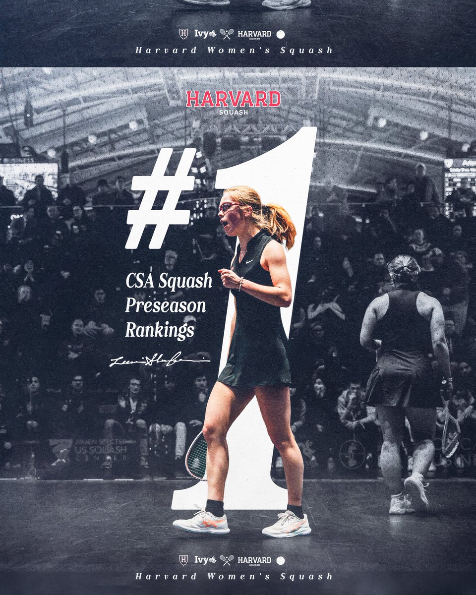 Starting on 🔝 📈

Our women's team claimed the top spot in the first <a href="/CollegeSquash/">College Squash</a> rankings of the 2025-26 season! 

#GoCrimson x #OneCrimson