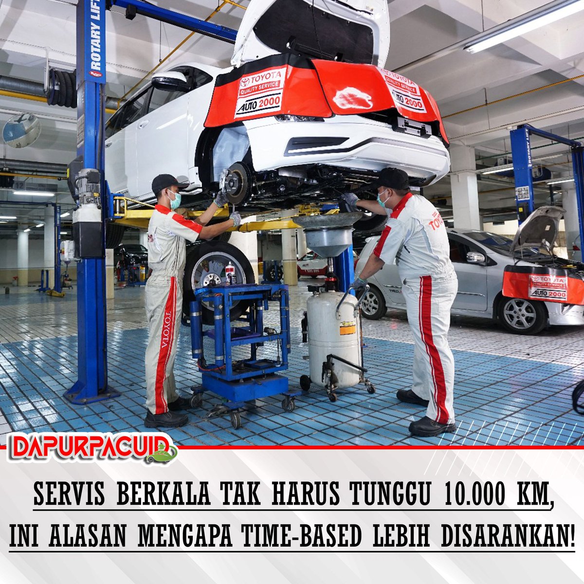 Dapurpacu_id's tweet image. 🚗💡 Jangan tunggu 10.000 km dulu baru servis! Meski jarak tempuh sedikit, mesin tetap bekerja keras saat macet. Makanya, servis berkala setiap 6 bulan jauh lebih ideal untuk kamu yang sering berkendara di kota besar.

#auto2000 #autofamily #toyotafamily #servisberkala