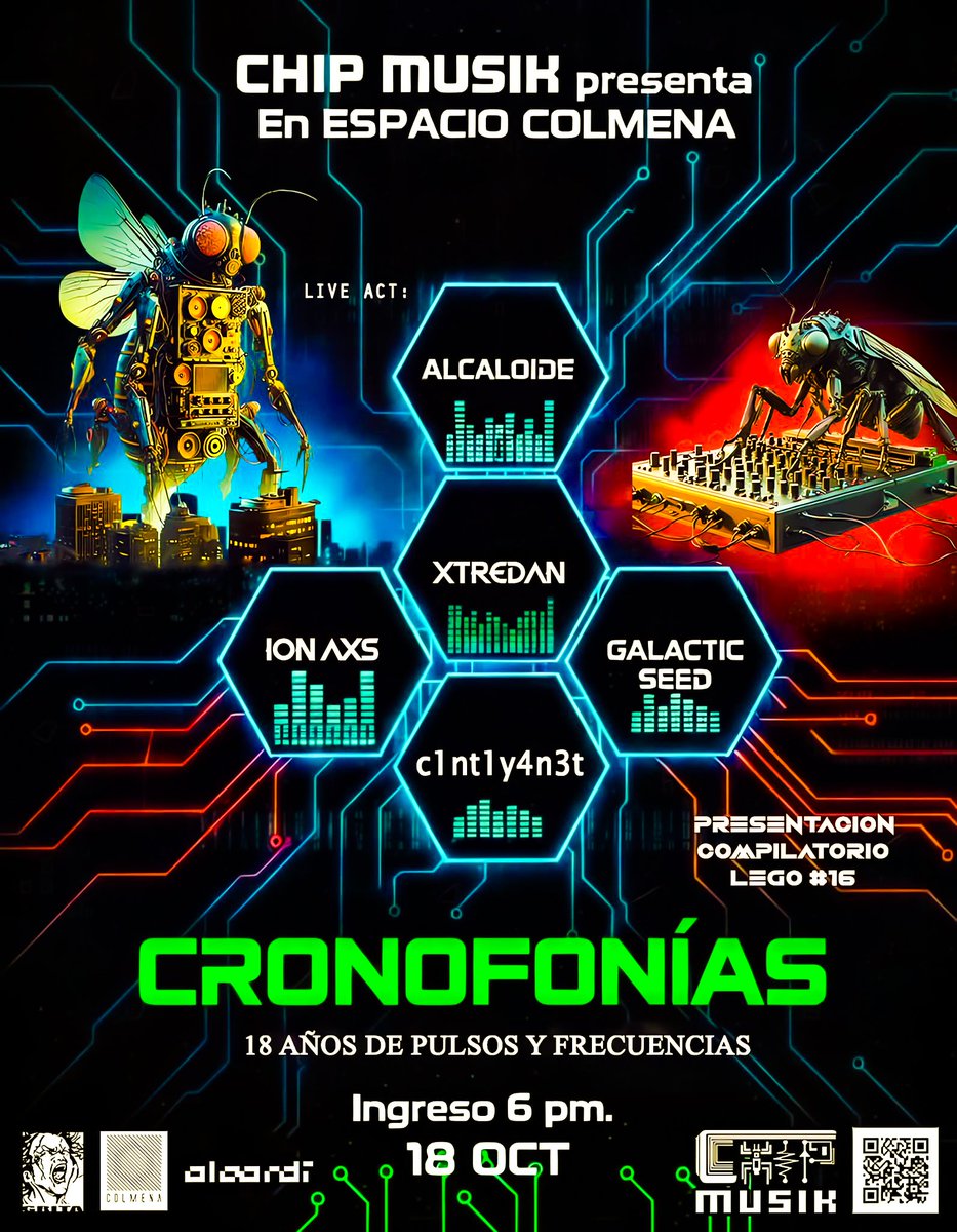 ChipMusik's tweet image. 18 Años de Resonancia Subterránea: La Mayoría de Edad de Chip Musik Records

En la alquimia del sonido, durante 18 años, el sello ha sido un crisol, transmutando lo inaudible del underground en frecuencias esenciales.