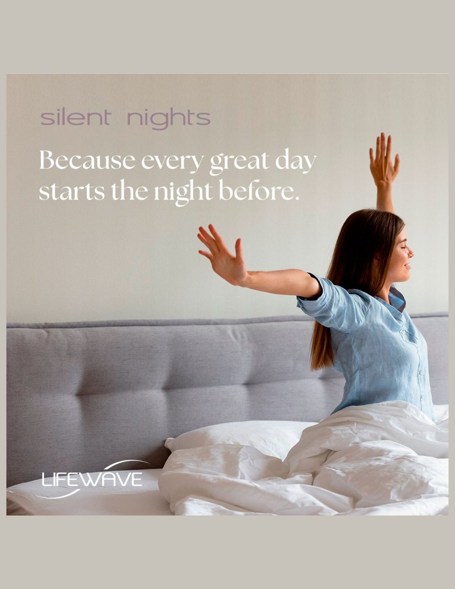 YoungerCellsNow's tweet image. Because every great day starts the night before.
LifeWave Silent Nights® Patches support deep relaxation and restorative sleep, helping your body recharge naturally.

YoungerCells.com
714.863.5959

#RestfulSleep #NaturalRelaxation #BetterSleepNaturally #HolisticWellness