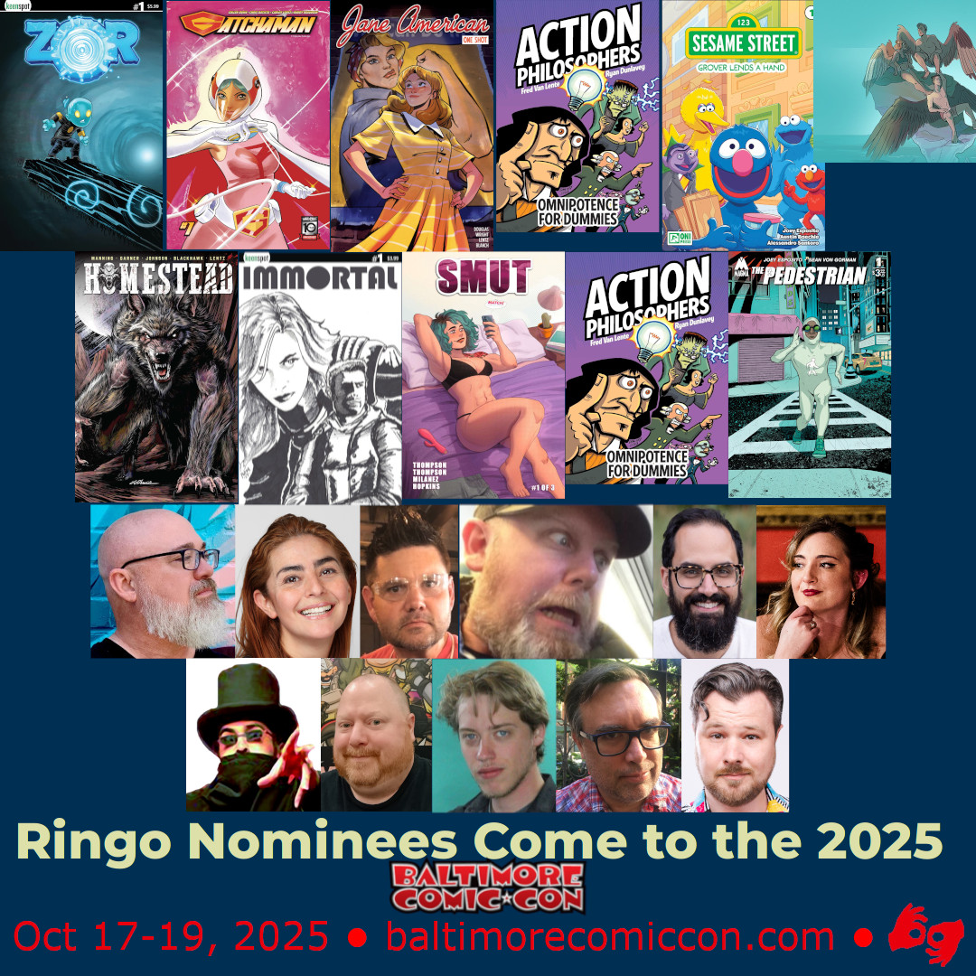 baltimorecomics's tweet image. Ringo Nominees Come to the 2025 Baltimore Comic-Con

Full Details: conta.cc/4nBKKbi

#ringoawards #ringoawards2025 #baltimorecomiccon
