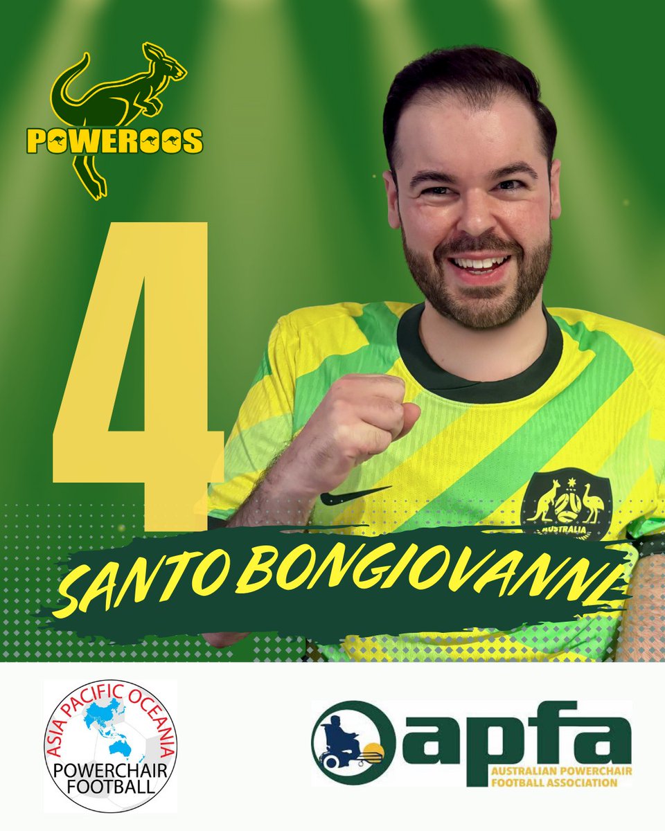 🇦🇺 Santo Bongiovanni called up to the Australian Poweroos!

Santo’s booming spin kicks and drive to succeed make him one to watch during the APO Cup next week! 💙

A huge thank you to our major sponsor, OnSide NDIS, for your continued support of our players and our journey.