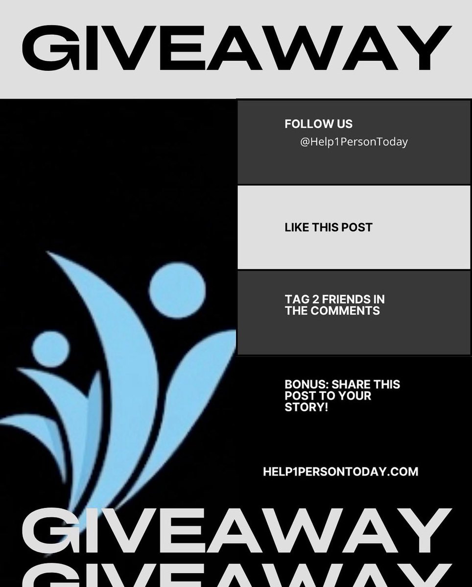 💛GIVEAWAY TIME!
We're celebrating kindness with a $50 Amazon gift card!

To enter:
1. Follow <a href="/Help1Person2day/">Help 1 Person Today</a> 
2. Like this post
3. Tag 2 friends who inspire kindness below
*Bonus entries: Retweet &amp; IG (help1persontoday)

Winner announced 10/14

#Giveaway #KindnessChallenge