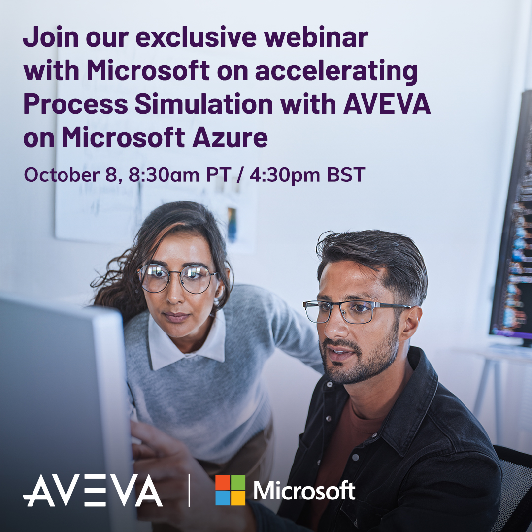davidtoh99's tweet image. Join our exclusive webinar with @Microsoft: Accelerating #ProcessSimulation with AVEVA on #MicrosoftAzure led Jose Valls, CTO Manufacturing at Microsoft. on October 8, at 8:30 AM PT / 4:30 PM BST:

okt.to/bWevCV

#industrialintelligence with @AVEVA
#innovatingthefuture