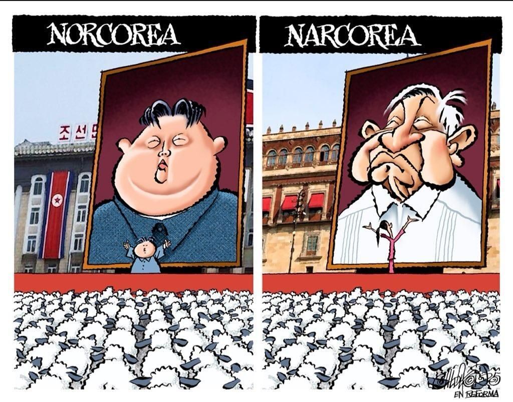🇲🇽 🇰🇵 Lo que sí es que, en Pyongyang, cuando terminan los desfiles del Mariscal Kim Jong-un, la Plaza Kim Il-sung no termina hecha un muladar.