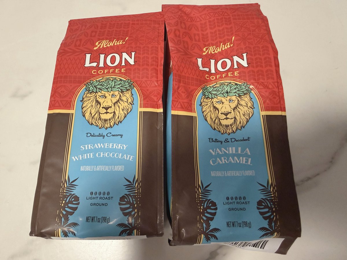 大好きなライオンコーヒー☕️ 今回はストロベリーホワイト