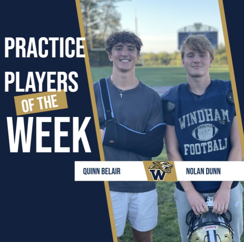 Last weeks practice players of the week!