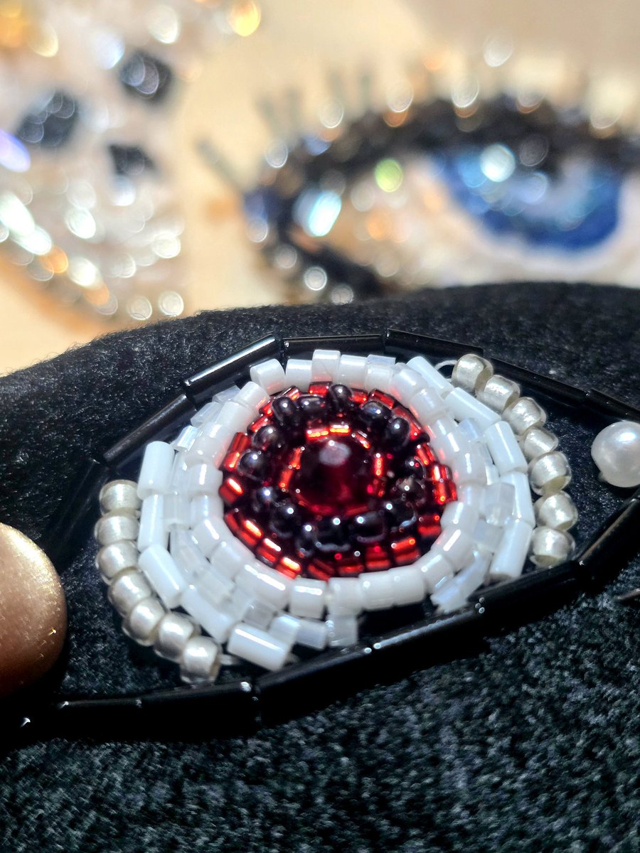 KEIさま：ビーズ刺繍/ゴシックネイルアート【Angelic Rose