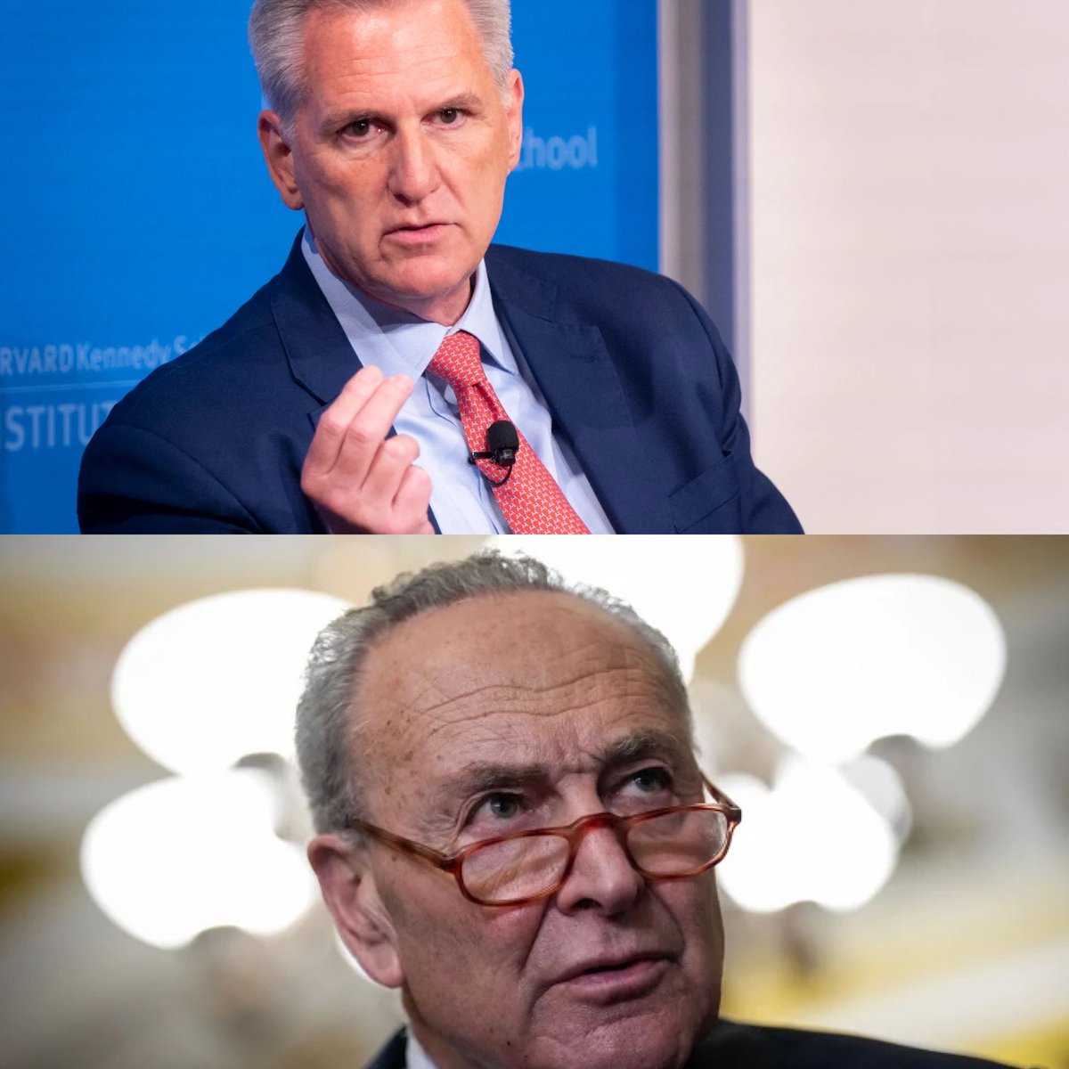I can’t help but draw parallels between the situation Speaker McCarthy faced in September 2023 and what Leader Schumer is dealing with now.

McCarthy made the tough decision to reject his party's base in order to fund the government, doing what he believed was best for the
