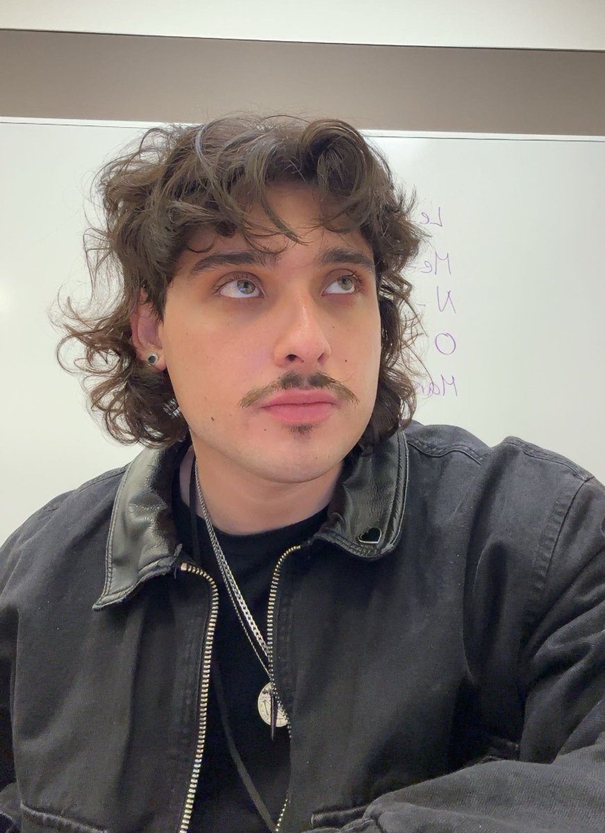 my mullet was mulletin’ at school today cheers