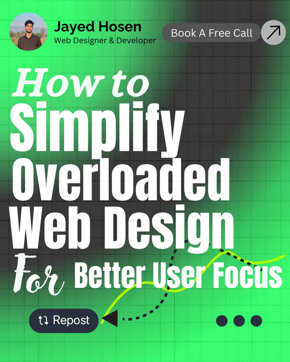 imjayedhosen's tweet image. Still overloading your web designs in 2025?

Simplify for focus 

1️⃣ One goal per page.
2️⃣ Use white space—let elements breathe.
3️⃣ Limit colors &amp;amp; fonts.
4️⃣ Guide the eye with clear hierarchy.
5️⃣ Test with real users, not just your taste.

#WebDesign #JayedHosen #Webdevelopment