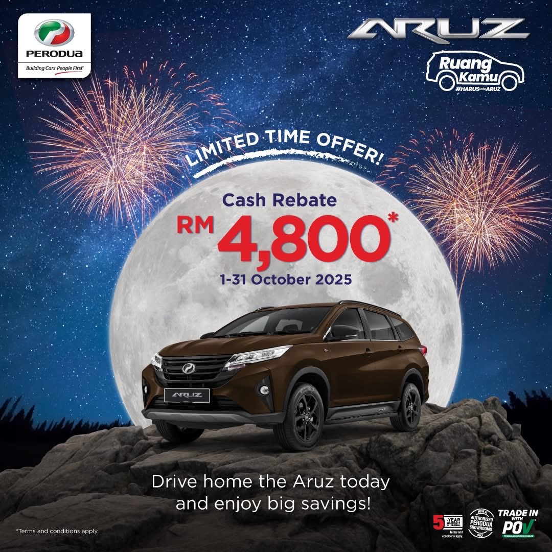 mimiiryani3's tweet photo. “Family car? Weekend trip? Daily drive? Aruz boleh semua 💯
✅ Spacious 7 seater
✅ Advanced safety
✅ Harga mampu milik
https://t.co/iwiRGY4pZb https://t.co/PwifKKdwvr