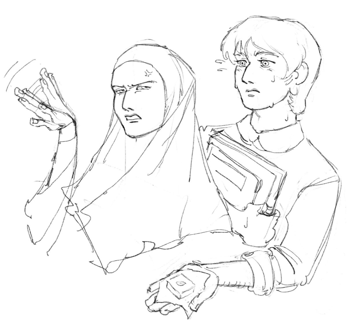 [OC art] doodle of Fatima and Sami :P #yulisocs #Tishina

#Procreate #rkgk #artwip