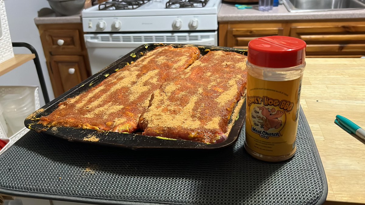 Using <a href="/MeatChurch/">Meat Church ™</a> Honey Hog BBQ rub to smoke ribs tomorrow on my <a href="/PitBossGrills/">Pit Boss Grills</a> smoker! Let’s have a Wednesday!