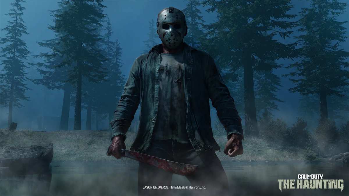 JasonUniverse13's tweet image. #TheHaunting amps up the screams in Black Ops 6 and Call of Duty: Warzone. Jason has escaped Camp Crystal Lake and arrived in Slasher Deathmatch. 
Learn more from @CallofDuty on the #CODBlog  🔪 callofduty.com/blog/2025/10/c…
